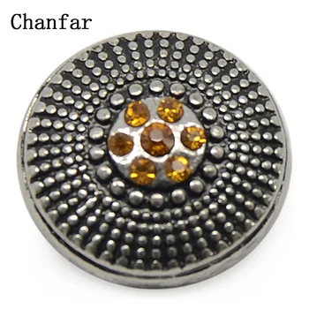 Calitate de Top de Culoare de Aur de Cristal Pavate Metal Fixează Bijuterii din Aliaj Snap Butonul Farmec Pentru en-gros