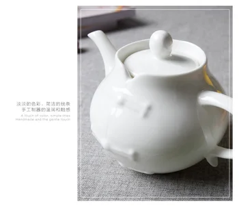Alb pur bone china cadou creativ ceaiul de după-amiază Tang stil ceainic stil Chinezesc ceramice de uz casnic mici, set de ceai cu apă Rece