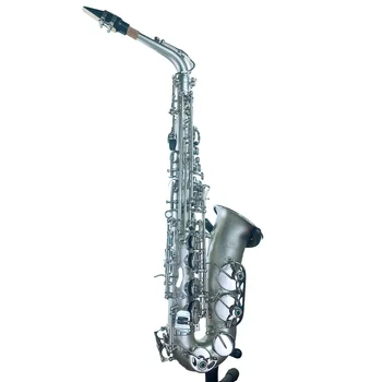 Eb Alto Saxofon placat cu Nichel Instrument de suflat de Joc de Notare Test