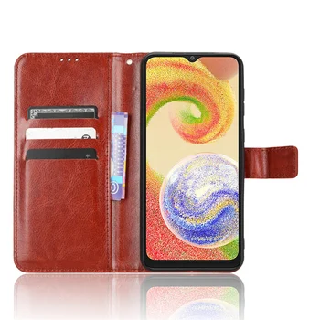 Coperta din piele Pentru Samsung Galaxy A04 4G Caz Flip Stand Portofel Card Magnetic Protector Rezerva pentru SM-A045F,SM-A045M Caz Coque