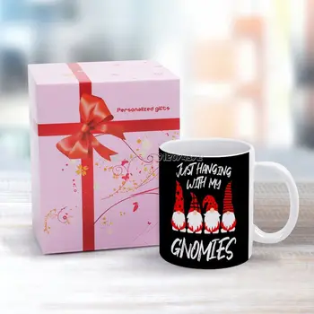 Amuzant Gnomies Familie Pijama Costum De Cafea, Cani Ceramice, Cani Personalizate 11 Oz Alb Cana De Ceai Cu Lapte Cupa Drinkware Cana Drin