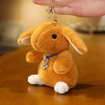 1 BUC 15 CM Bunny / Iepure Drăguț de Pluș Pandantiv pentru Saci Breloc pentru Chei Drăguț Animal de Pluș Jucărie Moale Papusa pentru Fete Baieti Femei