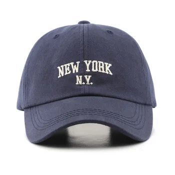 Scrisori de Bumbac Șapcă de Baseball pentru Femei și Bărbați de Moda NEW YORK Broderie Palarie Casual Snapback Pălării de Vară, Soare, Sepci Unisex