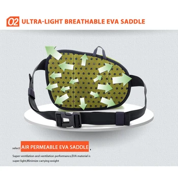 În aer liber, Ultra-Light Ventilat EVA Rucsac Ciclism Alergare Femei Bărbați Nailon Respirabil Sac de Talie Centura Piept Sticla de Apa de Telefon Pachet