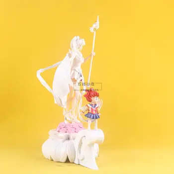 37cm Sailor Moon Anime Putin&marinar Univers Tsukino Usagi Marinar Cosmos Pvc Luna Hare Sailor Moon Model de Colectare de Jucării Cadou