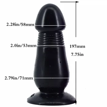 FAAK 20*7cm anal dildo vibrator anal dildo imens butt plug dop mari anal expansiune jucarii sexuale vaginul, punctul G a stimula sex-shop