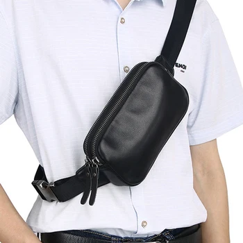 Nouă bărbați din piele borseta mini moda trece corpul geanta casual piele telefon mobil sac simplu rucsac mic