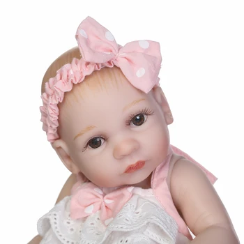 11 Inch Renăscut Papusa Renăscut Baby Dolls Corp Plin De Silicon Copii Jucării De Crăciun Cadou De Ziua Reducere De Vânzare Jucării