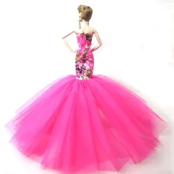 Moda Sirena Haine Pentru Papusa Barbie Coadă De Pește Petrecere De Nunta Rochie Pentru Barbie Păpuși Colecție Limitată Lucrate Manual, Rochii