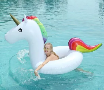 120*90cm Gonflabil Gigant Unicorn Inel de Înot Newst Piscinei Pentru Copii Adulți Apă Plutește Petrecere de Vacanță Jucarii Piscina