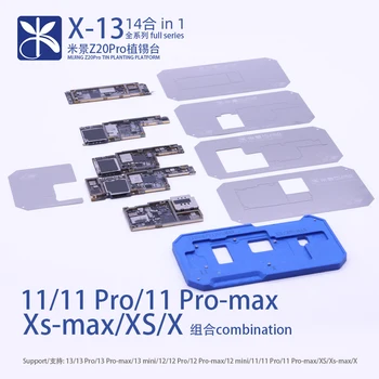 MiJing Z20 Pro Placa de baza Mijlocul Cadru de Lipit Model Platforma pentru IPhone X-14Pro MAX Stratul de Mijloc BGA Tin de Plantare de Prindere