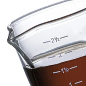 Dublu Gura Ceașcă De Măsurare De Sticlă Rezistente La Căldură De Sticlă Ibric De Cafea Mâner De Lemn Pahar Mic De Lapte Cupa