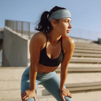 Femei Yoga Sport Hairband Sudoare de Absorbție de Înaltă Elasticitate Matase de Gheață Bandă de Moda de Fitness de Vară pentru Bărbați de Baschet Hairband