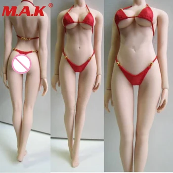 WOW 1/6 Scară Sexy Bikini costume de Baie, Chiloti Sutien Haine Negru/Rosu Model de Culoare se Potrivesc de sex Feminin Figura Haine Accesoriu În Stoc