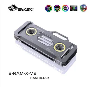 Bykski RAM Apă Bloc RGB, Radiator de Cupru + Aluminiu Capac,Memoria de Lichid mai rece, 2/4 Canale, 5V/12V SINCRONIZARE, B-RAM-X-V2