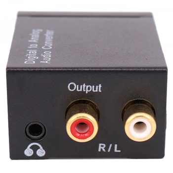 Digital Optic Analogic Convertor Audio SPDIF Coaxial RCA Toslink