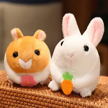 Drăguț Hamsteri Și Iepuri Dădeau Din Cozi De Animale De Pluș Jucărie Moale Umplute Păpușă Reconfortant Jucărie Jucării Amuzante Cadouri De Ziua De Nastere
