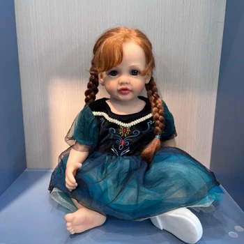 55CM Betty Renăscut Baby Doll Corp Plin de Silicon rezistent la apa Fată Copilul Papusa Printesa Realiste cadouri de Craciun Copil real
