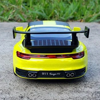1:32 Noul 911 Targa 4s Aliaj Masina Sport Model Diecasts Metal de Curse Jucărie de Sunet Auto Lumina de Simulare de Colectare de Jucării pentru Copii Cadouri