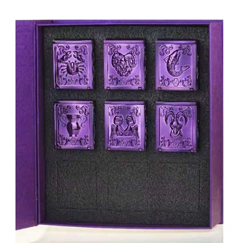 6pcs/Set Saint Seiya Mit Pânză EX Aur Pandora Box Hades Spectrele Stihar Întuneric Berbec, Gemeni, Varsator Capricorn Rac Pesti