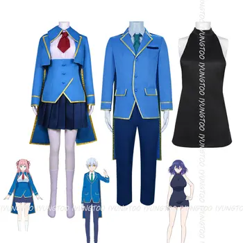Anime Kinsou Nu Vermeil Kudelfate Lilia/Goldfilled Alto/Vermeil Cosplay Costum Albastru Uniformă Vermeil În Aur Goldfilled Pentru Peruci