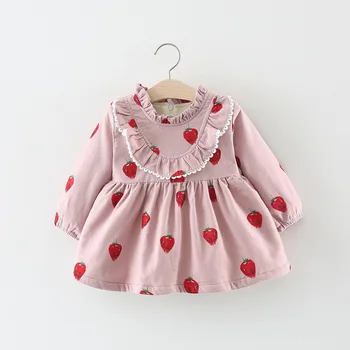 Rochie de fete pentru Copii Strawberry Imprimare Rochie de Îmbrăcăminte pentru Copii 0-3 Ani