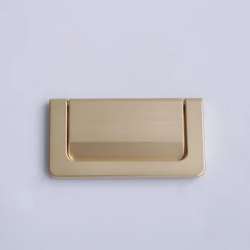 Mâner de aur din Aliaj de Zinc de Lux Ascunse Simplu Trage Butoane de Cabinet Nordic Sertar Trage Ușa de la Bucătărie Mânere pentru Mobilier Mâner