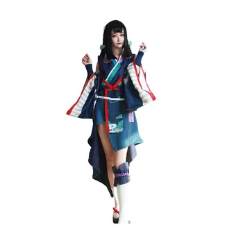 Anime Onmyoji Enenra Joc Cosplay Costum Kimono Peruca De Zi Cu Zi Femeile Petrecere De Carnaval Uniformă De Brand Nou