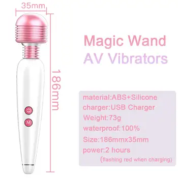 Dildo Vibrator AV Stick Vagine Analsex Jucarii Sexuale pentru Femei pentru Orgasm Stimulator USB Reîncărcabilă aparat de Masaj Consumabile pentru Adulți