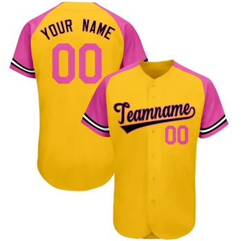 Personalizate de Baseball Jersey Plin Sublimat Sport Shirt Imprimat Numele Echipei/Numere Buton jos Tricouri pentru Bărbați/Copii Joc Petrecere
