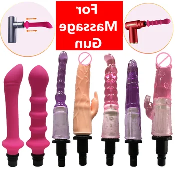 Pistol Universal Vibratoare Penis Fascia Masaj Cap Accesorii de Vibratoare pentru Sex Aldult Jucării Om de sex Feminin Femei Masturbare Sex Machine