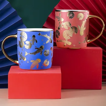 350ML Cana Ceramica Creative Cani Stil Chinezesc Personalitate Cadou Ceașcă de Cafea cu Apă Potabilă Cana de Ceai Cu Maner