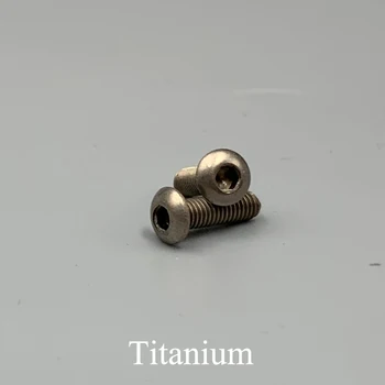 M3 M4 M5 M6 OD 6mm 8mm 10mm 12mm 16mm 20mm 25mm 30mm Lungime TA2 șuruburi din Titan Buton Rotund Hex Hexagon Socket Buton Șurub cu Cap