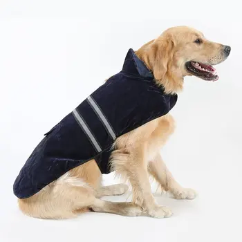 Câine Haine de Iarna Cald Sacou Strat de Îmbrăcăminte cu Reflexie Curea pentru Câinii de Dimensiuni Mari Golden Retriever Labrador