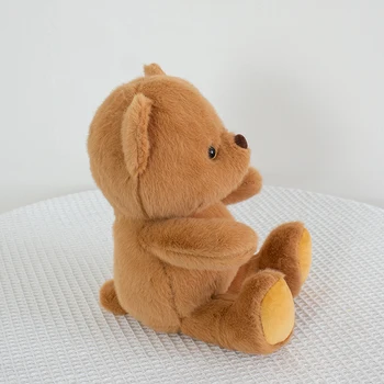 23cm Urs Minunat Păpușă de Pluș Animale de Pluș Jucărie de Pluș Moale, Pufos Urs din Pluș Cadouri de Ziua de nastere Pentru Copii Fată Maro Alb