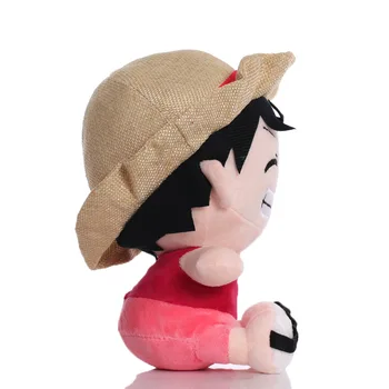 20cm-O singură Bucată Jucării de Pluș Monkey D Luffy Papusa de Plus Moale de Pluș Anime Kawaii Drăguț Jucărie pentru Copii Papusa de Desene animate cel Mai bun Cadou pentru Copii