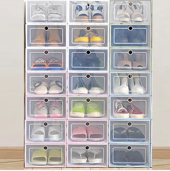 Louis de Moda din Plastic Transparent Cutie de Pantofi de Stocare Artefact Japoneză Clapetă Sertar Cutie de Pantofi Îngroșat pantof cutie de depozitare
