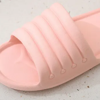 Noi Unisex Femei de Vară Plat, Papuci de Casă Cupluri Baie EVA Non-alunecare Pantofi Barbati Flip Flops Slide-uri de Sandale Pentru Femei