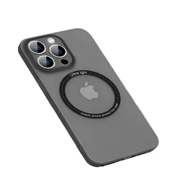 PC-ul Mat Magnetice Telefon Caz Pentru iPhone 13 12 14 Pro Max 14 Plus Ultra Ușoare și Subțiri Greu de Plastic de Protecție Capacul din Spate