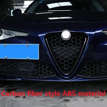 Pentru Alfa Romeo Giulia 2017-2019 Masina Bara Fata Grile de Aer V Rama Decor Ornamental Autocolant Logo Capac Accesorii