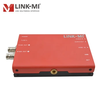 LINK-MI HDMI la 3G-SDI Convertor la 1080p Cu Analog Stereo Audio Control Comutator DIP BNC HDMI la SDI Convertor