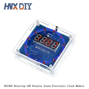 DS1302 de Rotație Afișaj cu LED Alarmă Ceas Electronic Modul DIY KIT LED de Afișare a Temperaturii Pentru arduino DS1302 Cu Caz