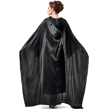 Deluxe Gotic Costum de Vrajitoare pentru Adulti Femei Carnaval de Halloween Vrăjitoare Rol Joc Cosplay pentru Femei Rochie Fancy