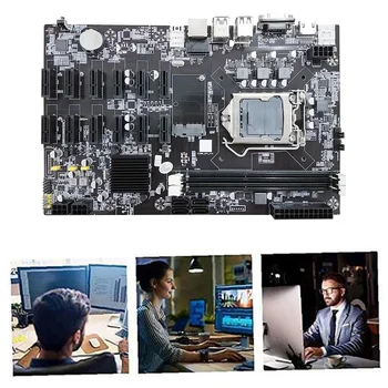 B75 12 PCIE ETH Miniere Placa de baza+I3 21XX PROCESOR LGA1155 MSATA USB3.0 SATA3.0 Suport DDR3 RAM B75 BTC Miner Placa de baza