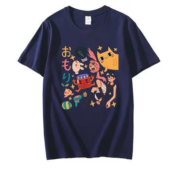 Vara Anime-ul Japonez de Bumbac de sex Masculin tricou Barbati Vara Topuri Amuzant de Desene animate T-shirt de Moda Streetwear Unisex Grafice Drăguț Tees