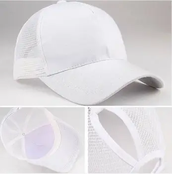 Hirigin Nouă Bărbați/Femei Casual Șapcă De Baseball Classic Cotton Mesh Articole De Acoperit Capul Reglabil Respirabil Gol Pălărie