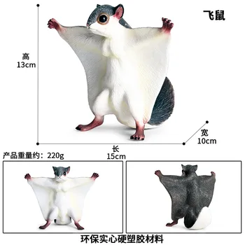 Copii de simulare de animale sălbatice animale jucarii model solid de zbor șoareci, veverițe zburătoare Flying Tiger soareci ornamente plastic