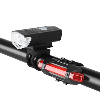 Impermeabil Fata Spate LED Lanterna pentru Bicicleta Ciclism Reîncărcabilă USB Lumină Biciclete de Munte Faruri de Sport în aer liber Lampa