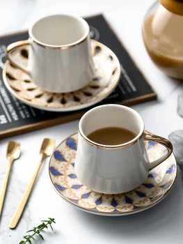 Turcă Espresso Cup Set Phnom Penh Ceramice Ceasca si Farfurie European Small Luxury Ceai de după-Amiază Cutie de Cadou