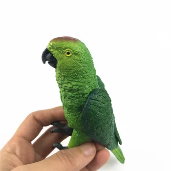 PVC figura Mic model animal verde papagal